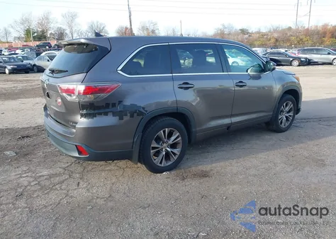 2014 Toyota Highlander Le Plus V6 из США, поврежденный, VIN 5TDBKRFHXES056097
